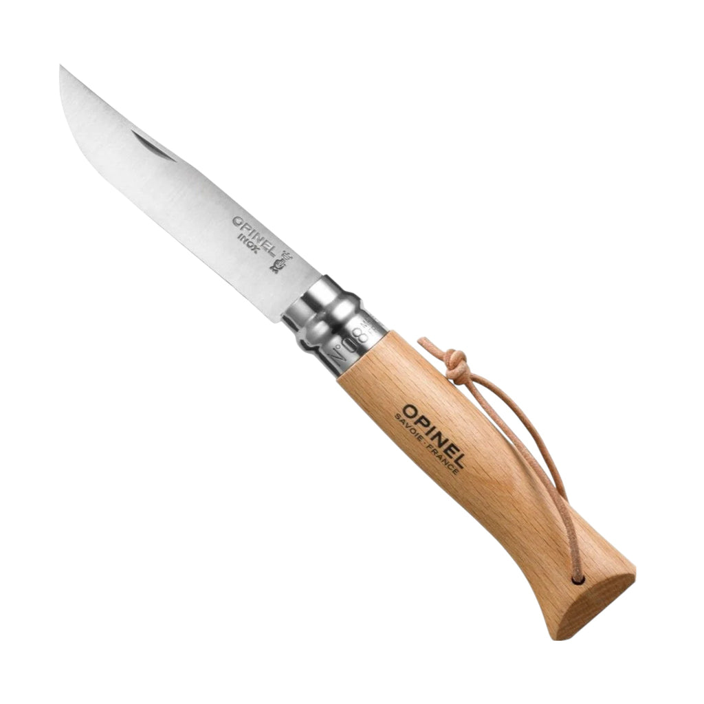 Opinel No.08 Colorama Stainless Steel Folding Knife With Lanyard
