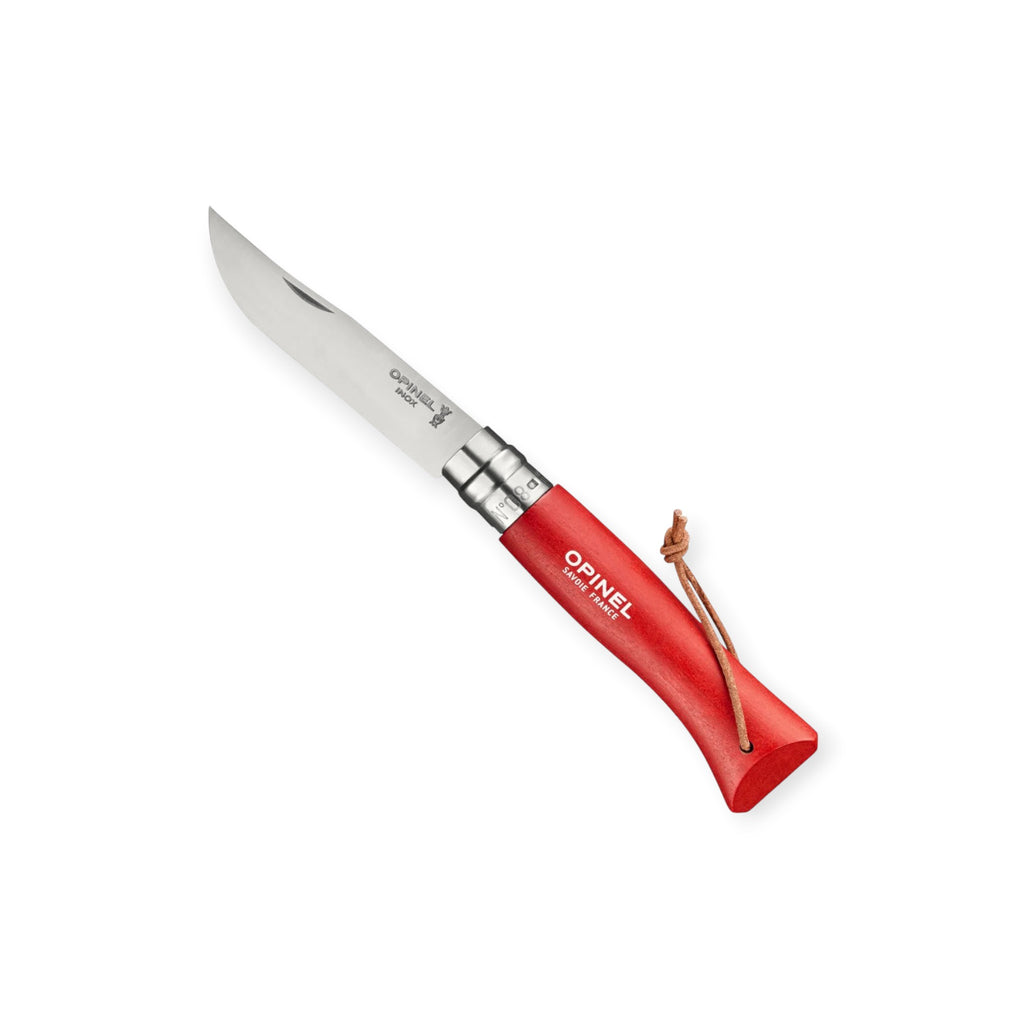 Opinel No.08 Colorama Stainless Steel Folding Knife With Lanyard