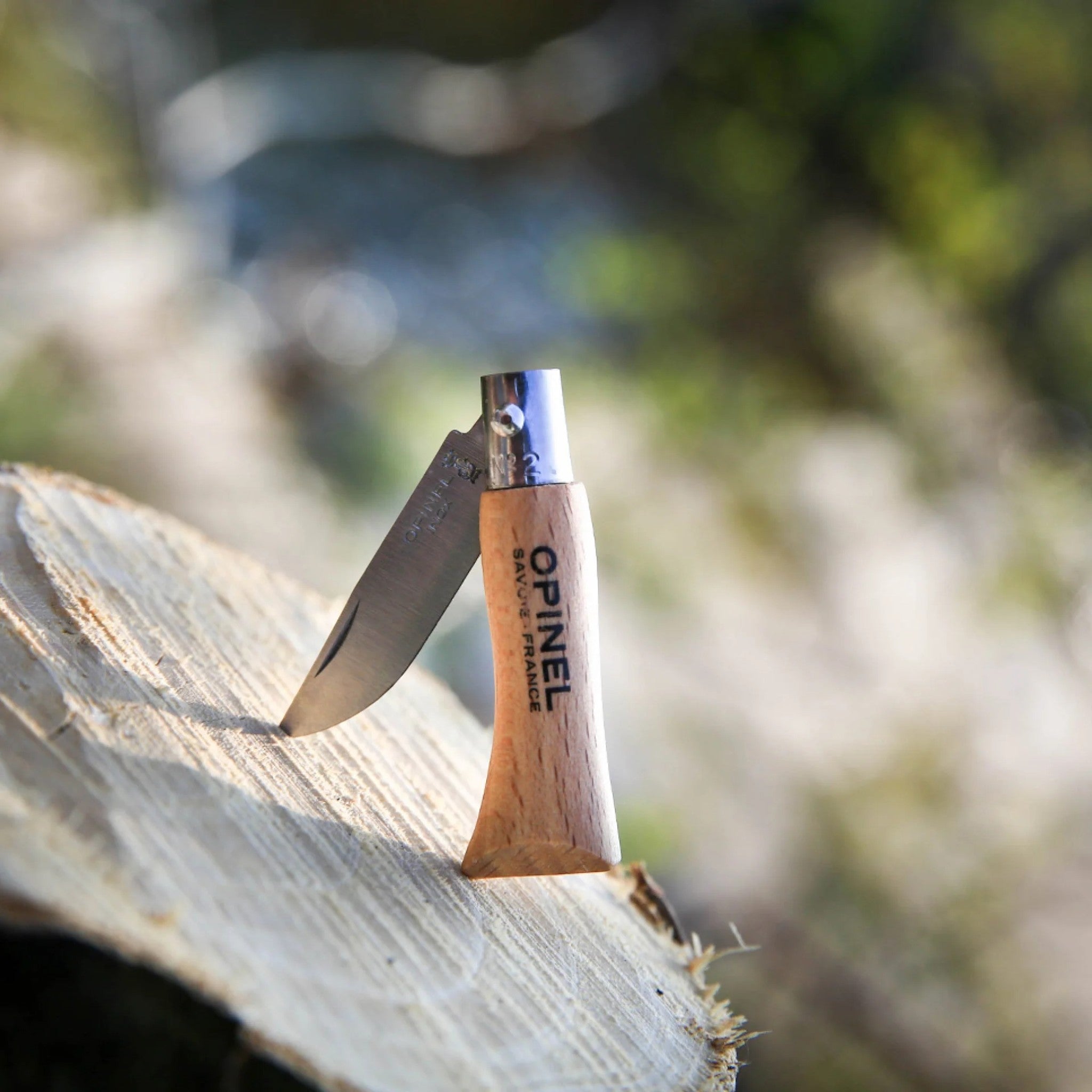 Opinel No.02 Stainless Steel Folding Key Chain Pocket Knife - FERAL