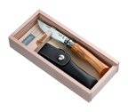 Opinel No. 8 Olive Folding Knife + Alpine Sheath Gift Box - FERAL