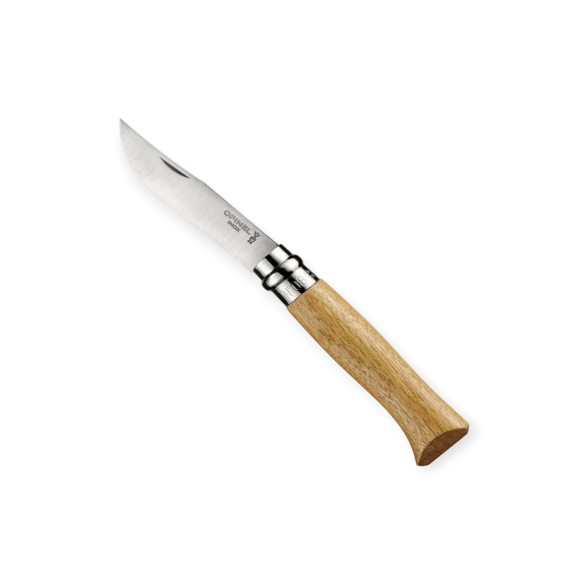 Opinel No.08 Stainless Steel Folding Pocket Knife Oak