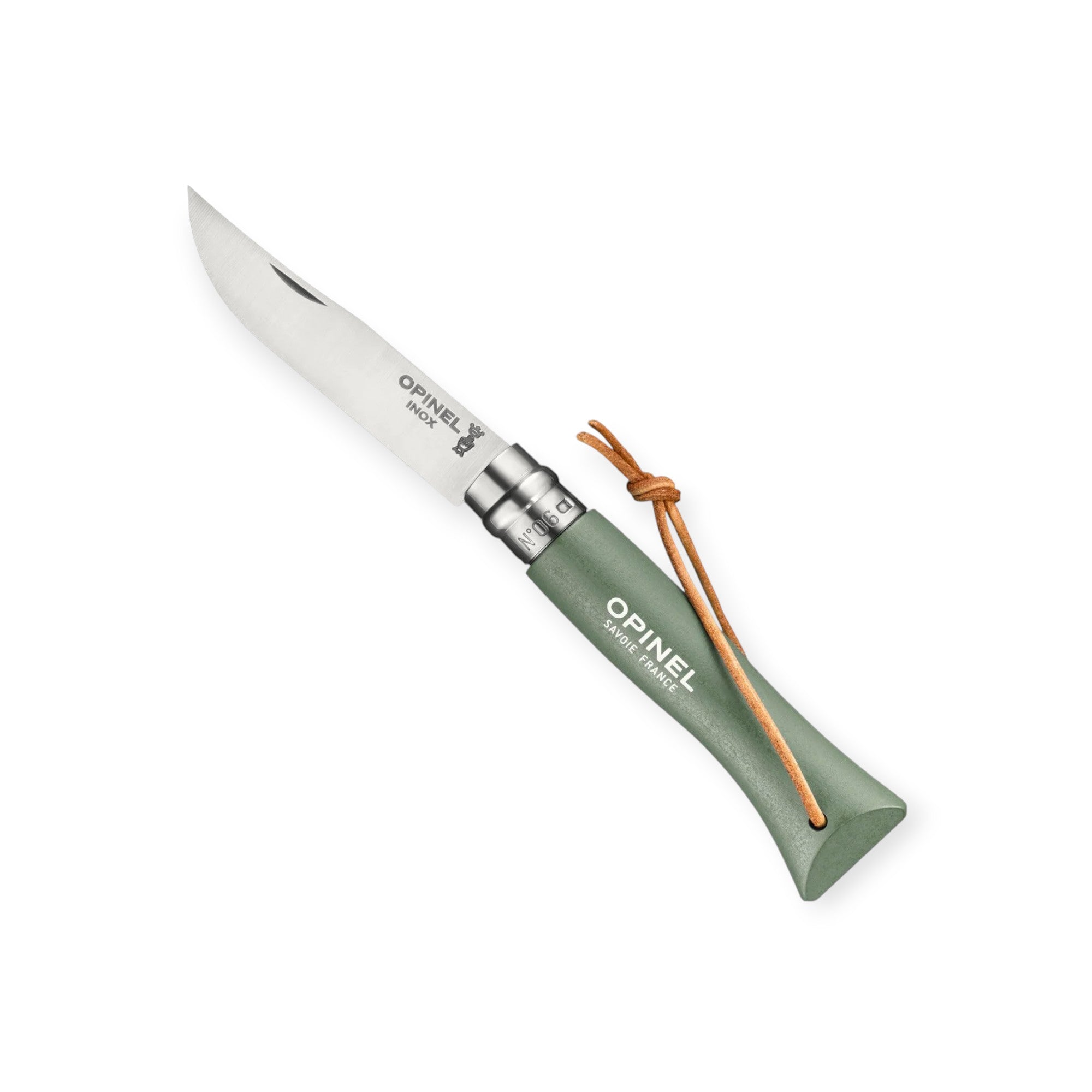 Opinel No.06 Colorama Stainless Steel Folding Knife With Lanyard
