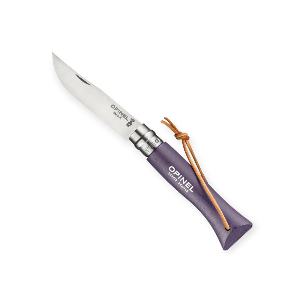 Opinel No.06 Colorama Stainless Steel Folding Knife With Lanyard