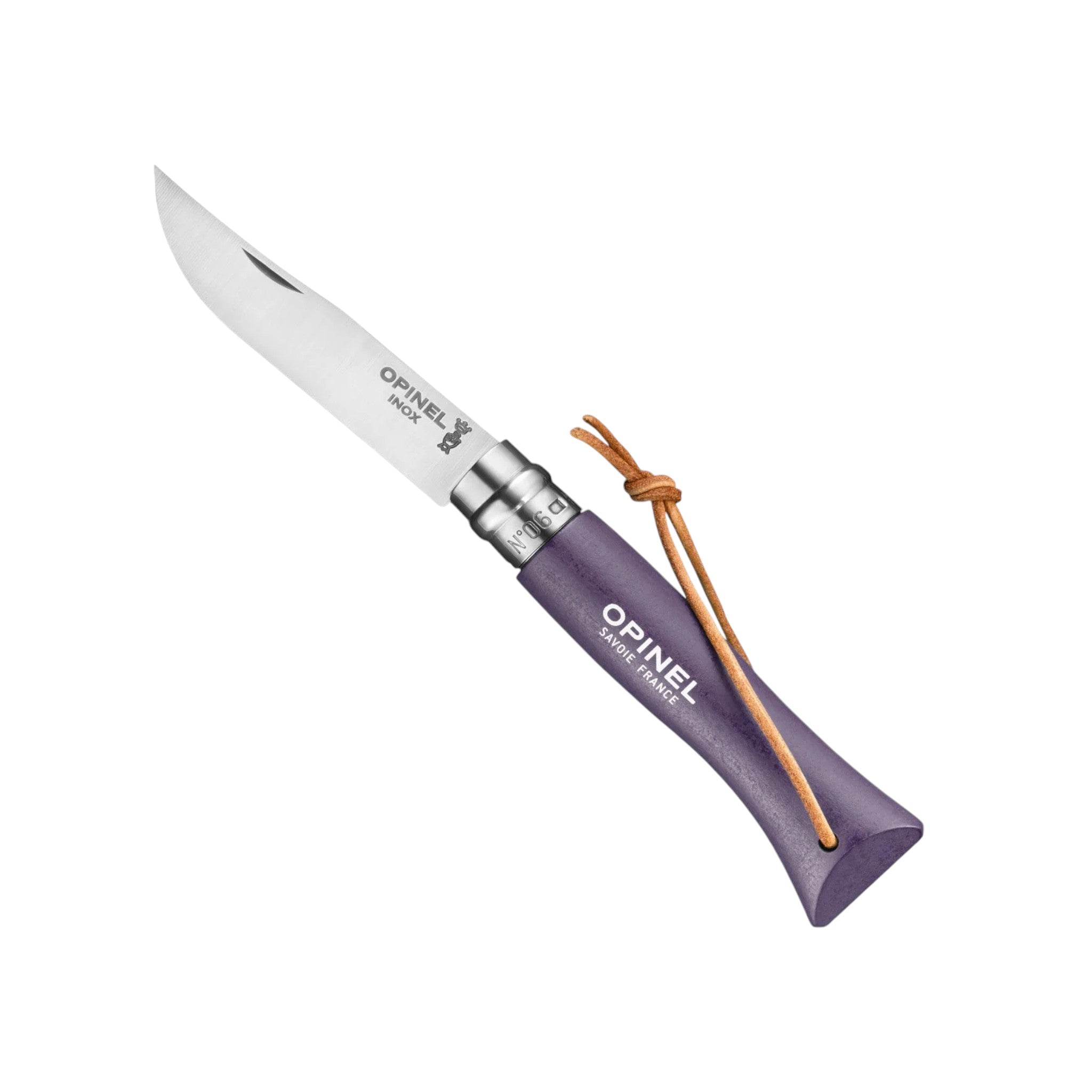 Opinel No.06 Colorama Stainless Steel Folding Knife With Lanyard