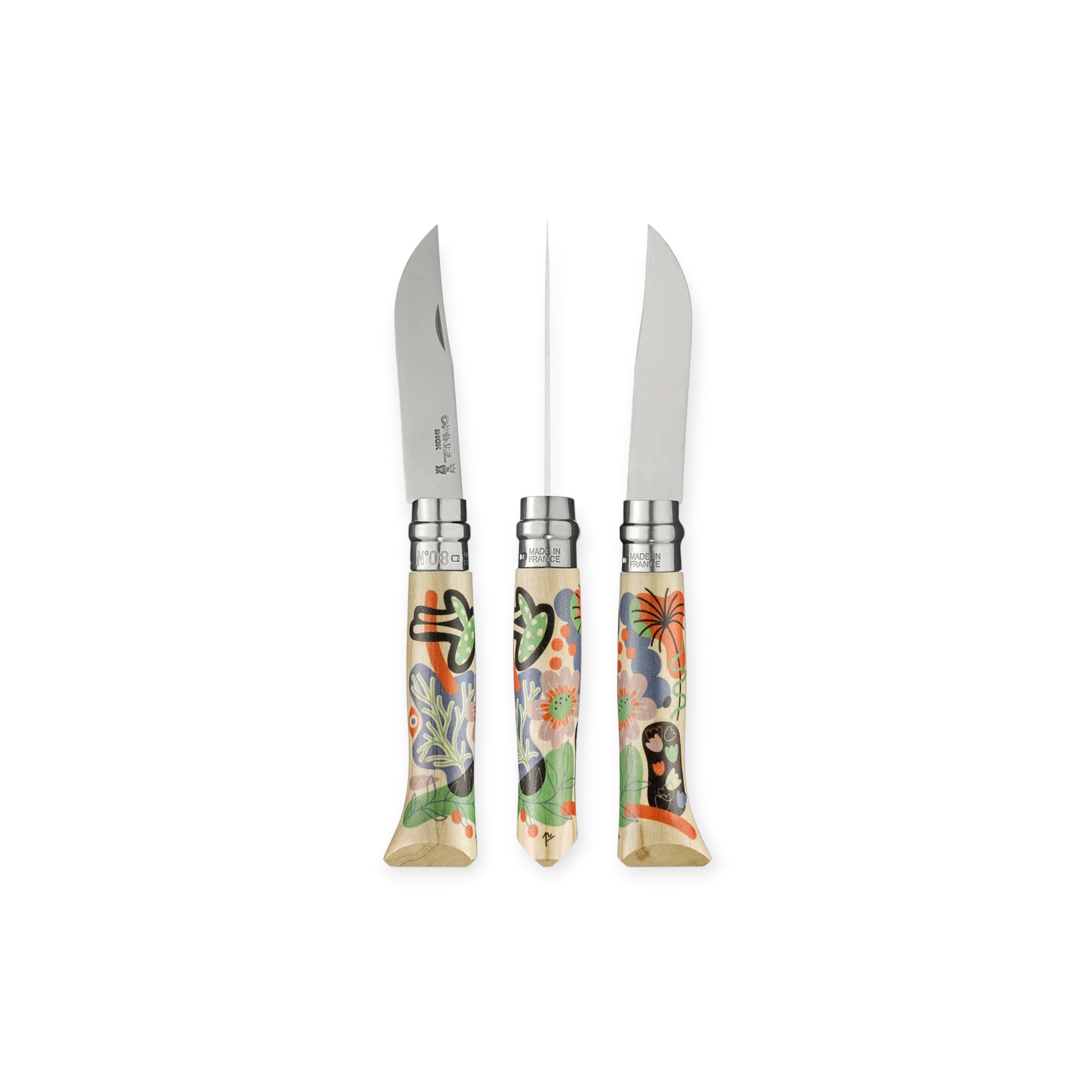 Opinel No.08 Stainless Steel Folding Knife Limited Edition Nature - FERAL