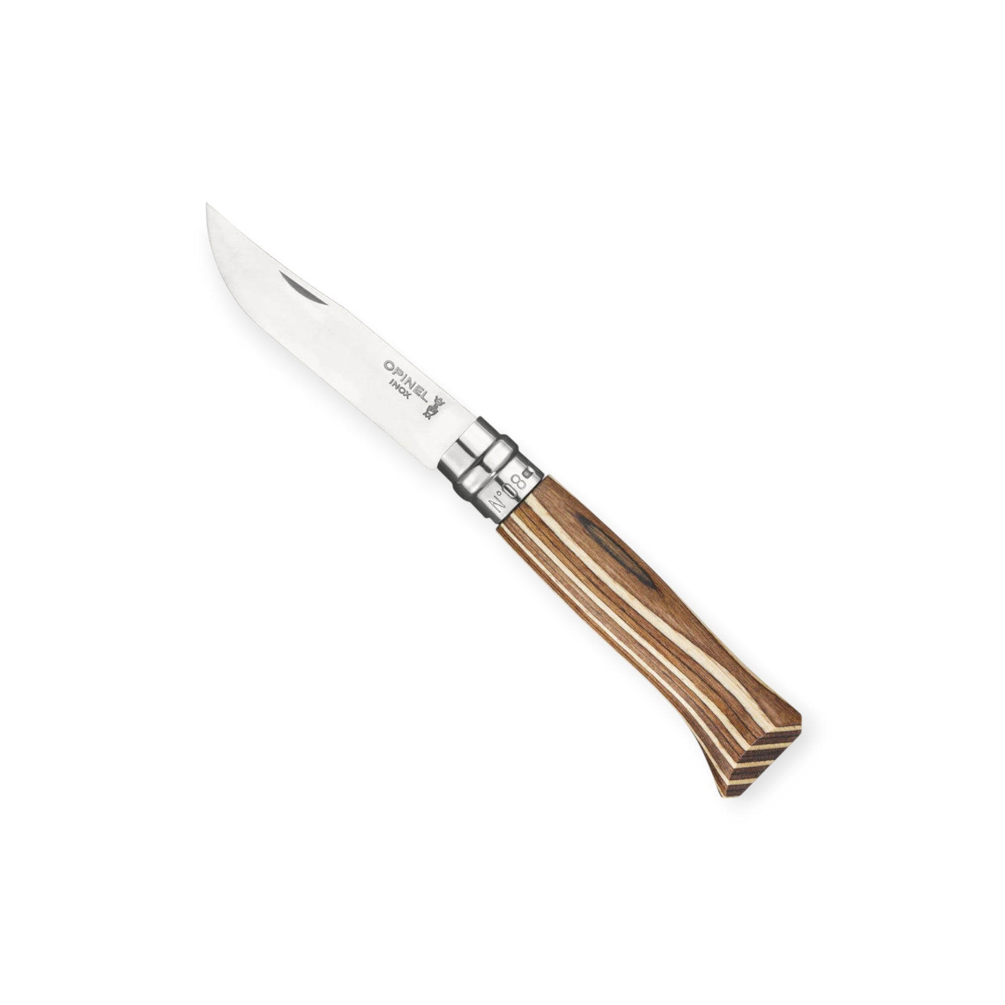 Opinel No.08 Laminated Birch Folding Knife - FERAL