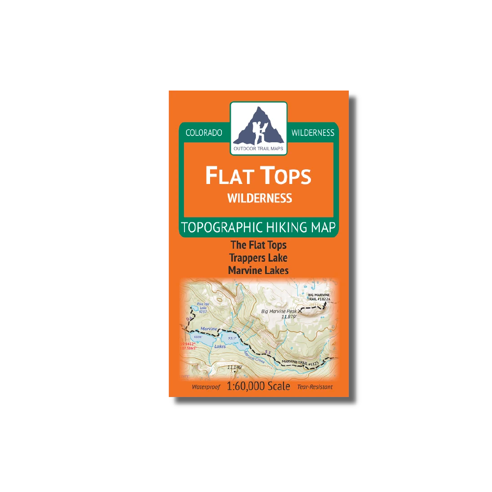 Outdoor Trail Maps Flat Tops Wilderness Map