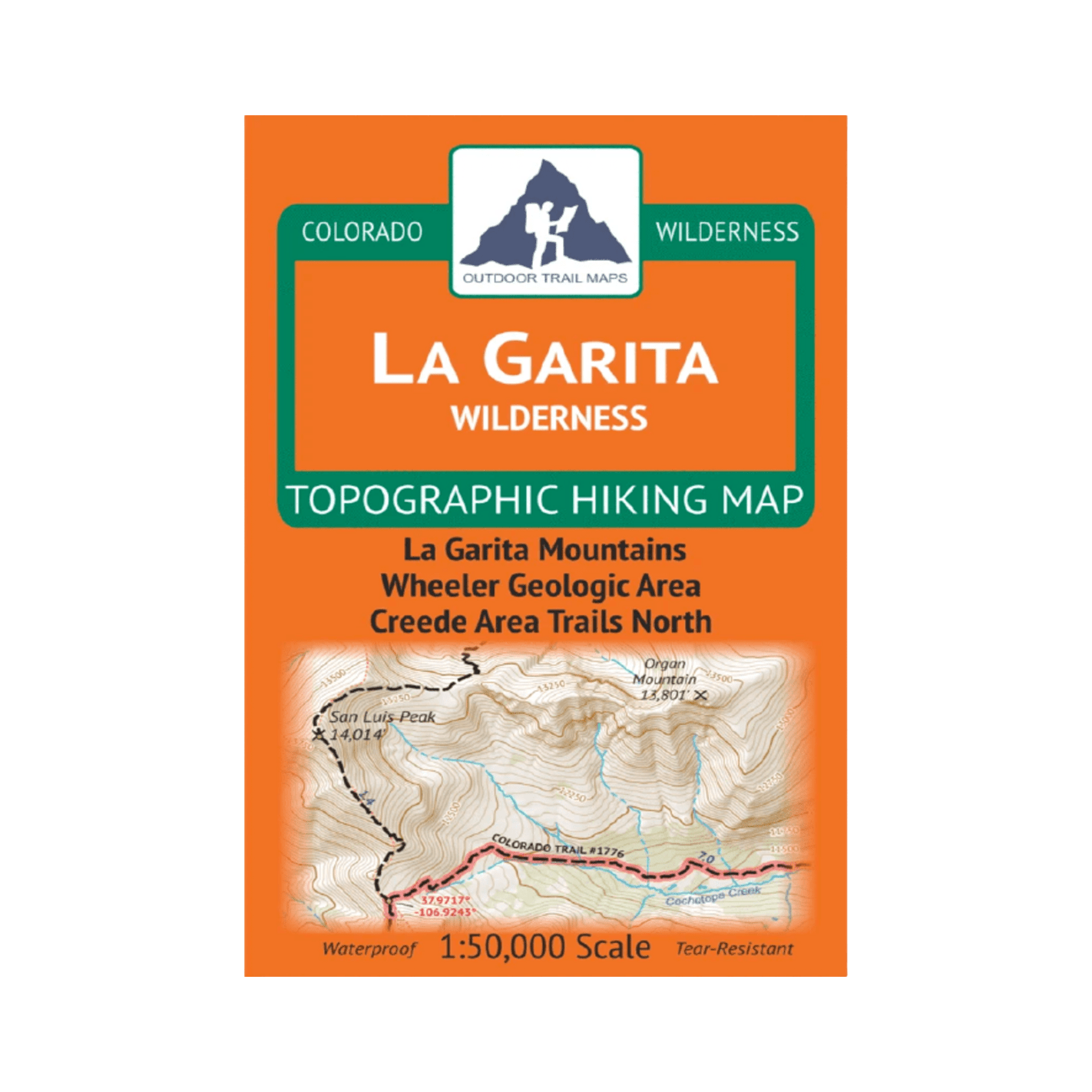 Outdoor Trail Maps La Garita Wilderness Map