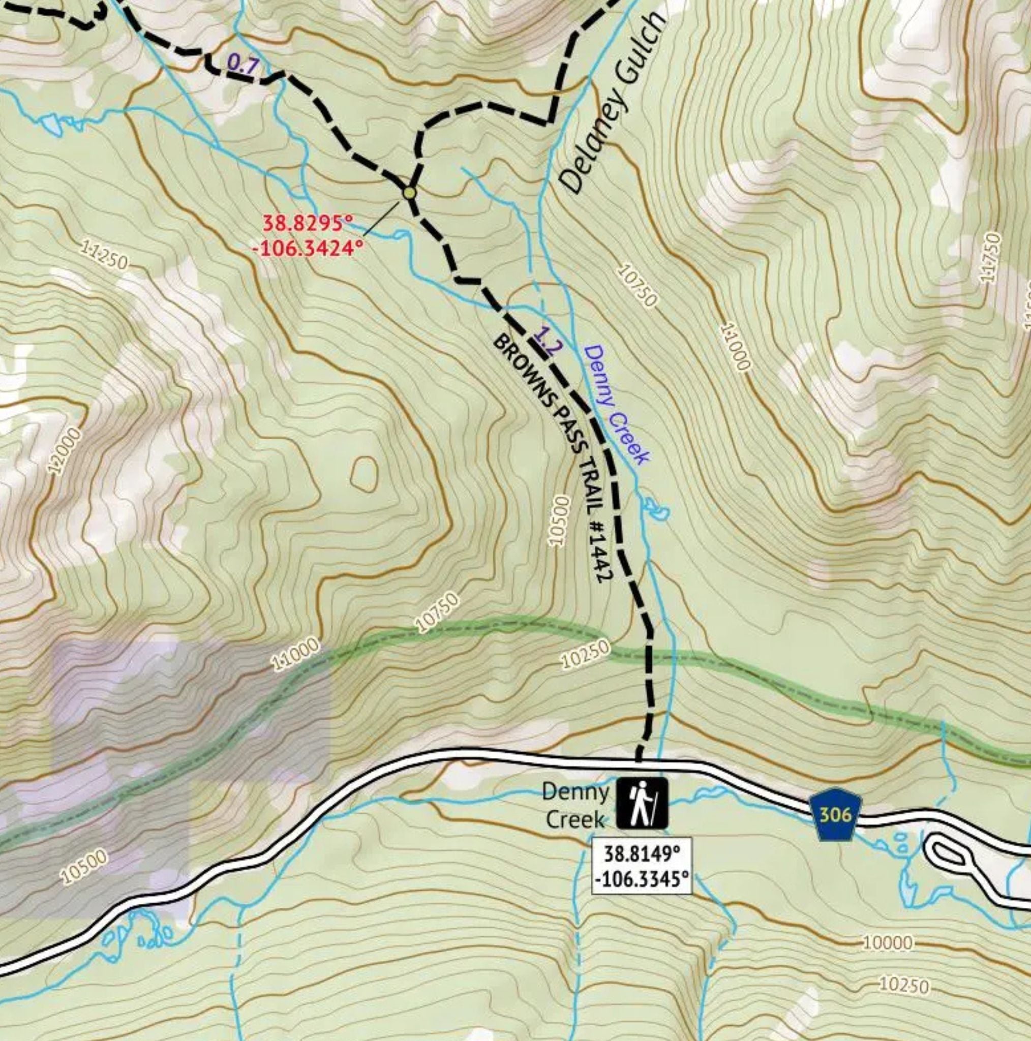 Outdoor Trail Maps 14er Series Map 8/16: Princeton/Yale Map