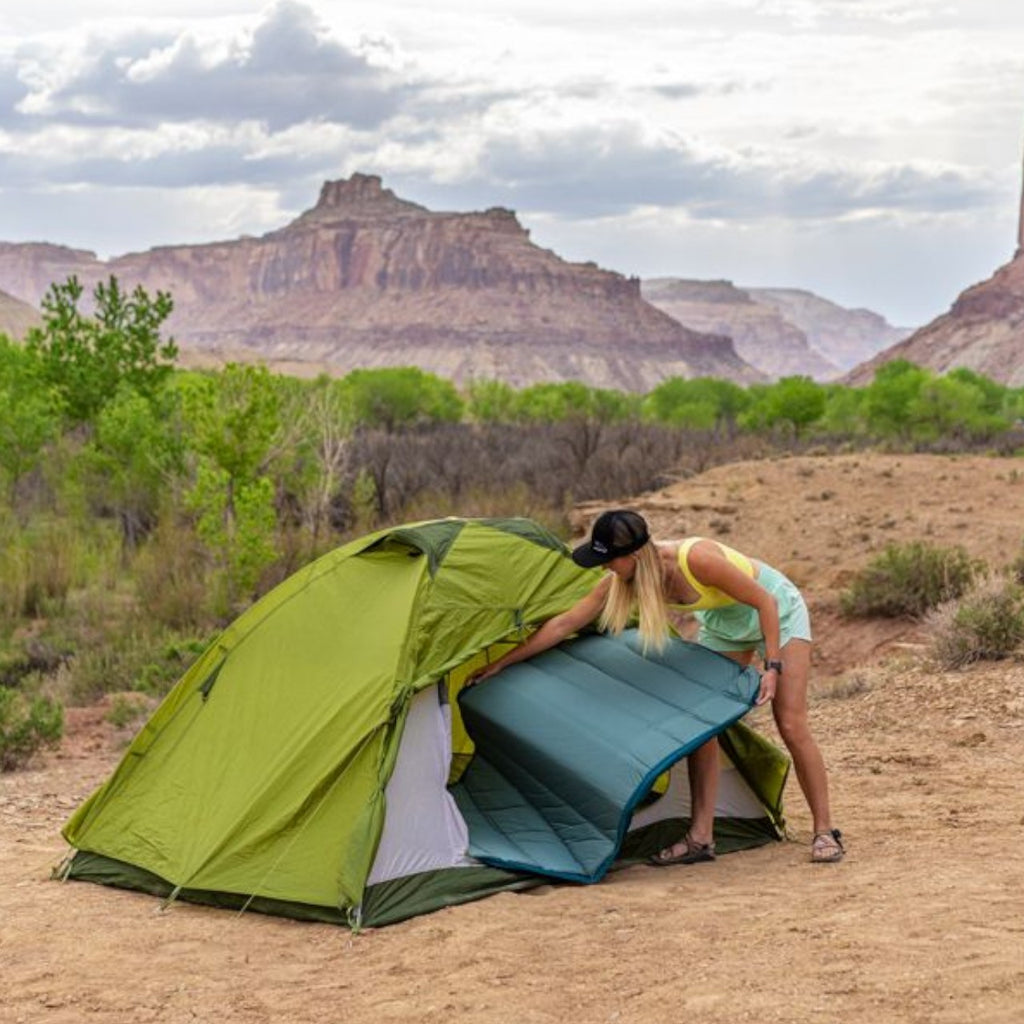 Peregrine Monarch Self-Inflating Double Wide Sleeping Pad 4" - FERAL