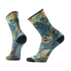 Smartwool Bike Zero Cushion Rugged Ride Print Crew Socks - FERAL