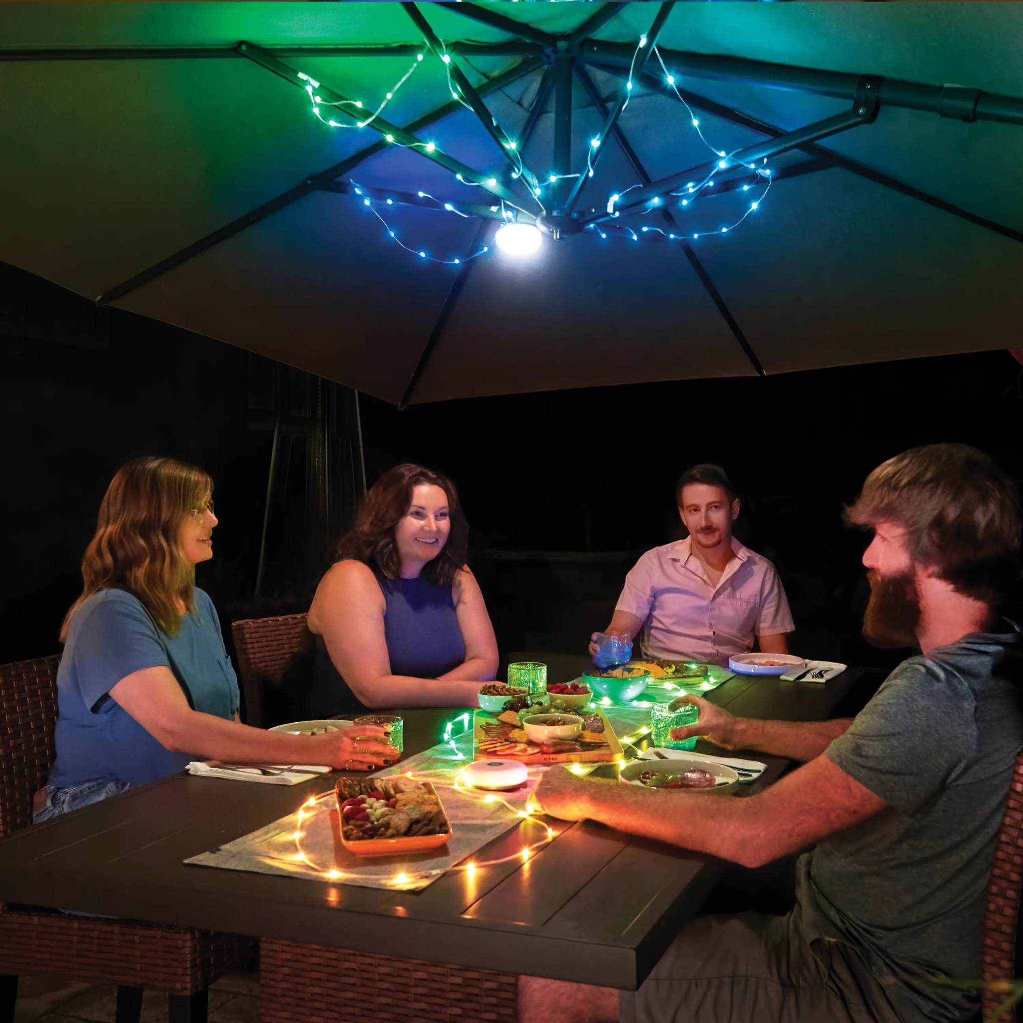 Nite Ize Radiant StarLit Rechargeable Lantern + String Light - Disc-O Select - FERAL