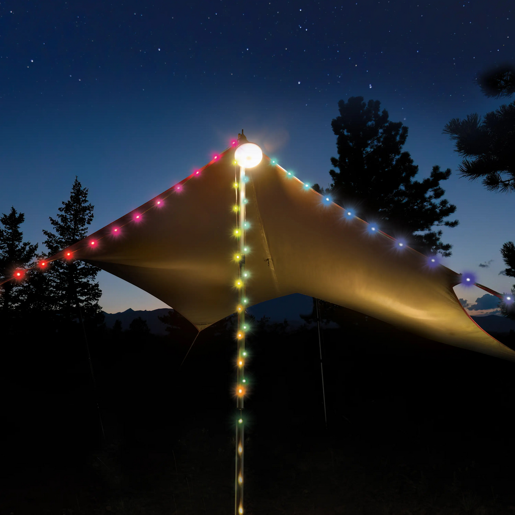 Nite Ize Radiant StarLit Rechargeable Lantern + String Light - Disc-O Select - FERAL