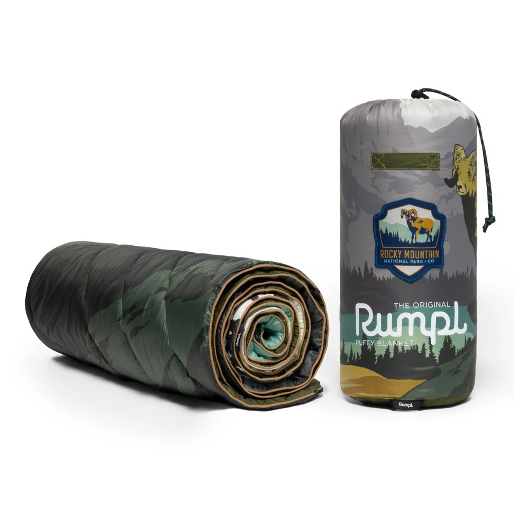 Rumpl Original Puffy Blanket 1 Person Rocky Mountain Limited Edition