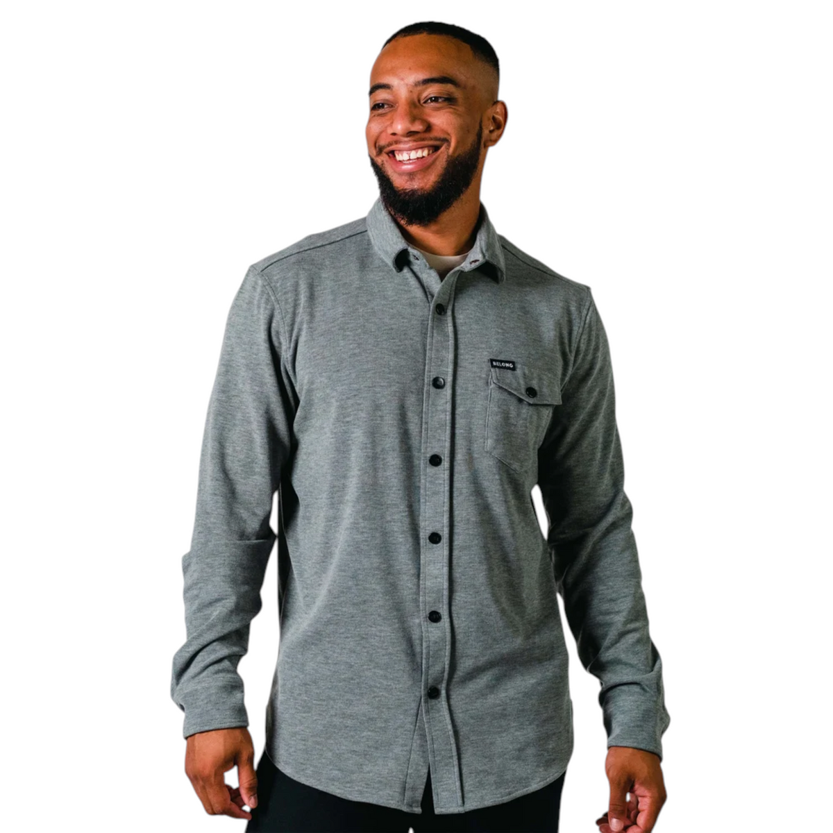 Belong Designs Men's Sherman Fleece Button Up