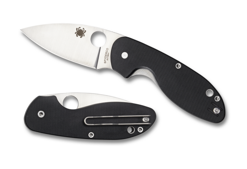 Spyderco Efficient G-10 Black Plain Edge Knife