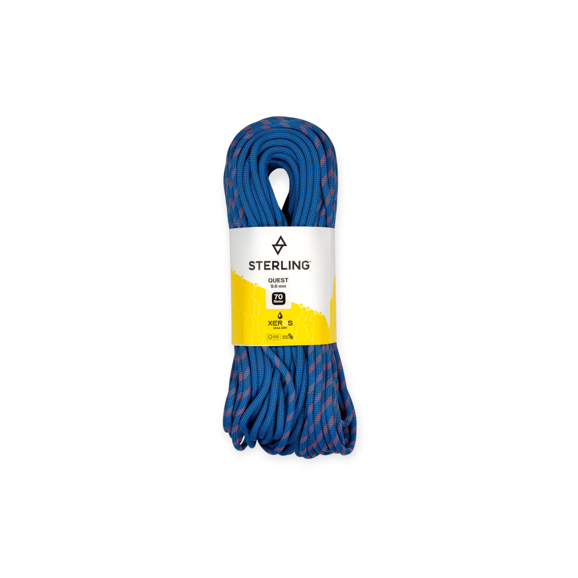 Sterling Quest 9.6mm x 60m Blue Xeros Dynamic Climbing Rope