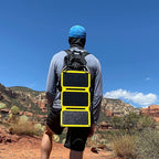 SunJack 25W Portable Solar Charger + 2x 10k mAh Powerbanks
