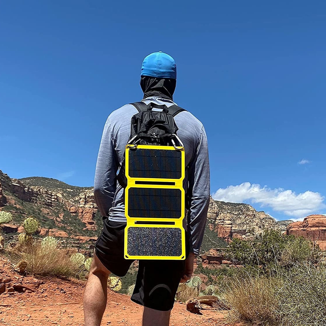 SunJack 25W Portable Solar Charger + 2x 10k mAh Powerbanks