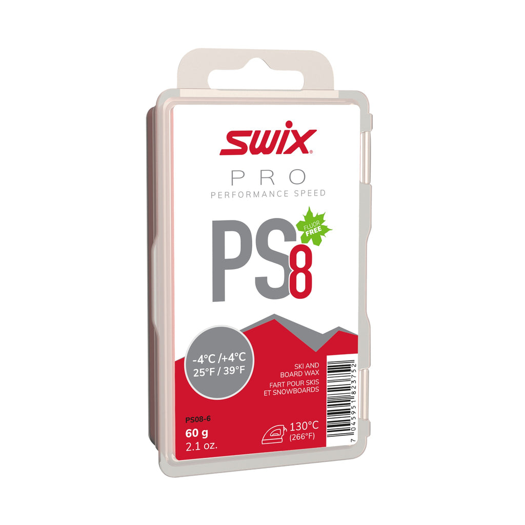 Swix Fluoro-Free Ski Wax PS8 Red