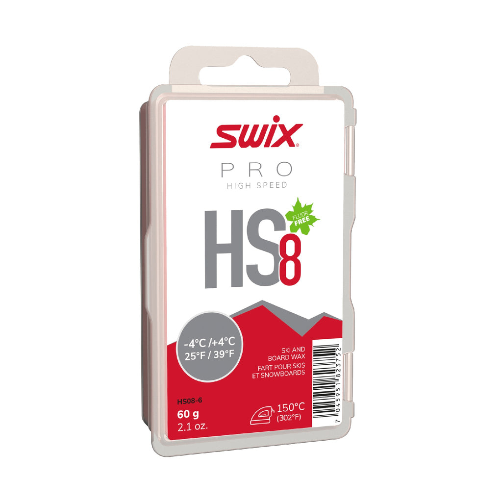 SWIX Fluorocarbon Universal Ski Wax HS8 Red