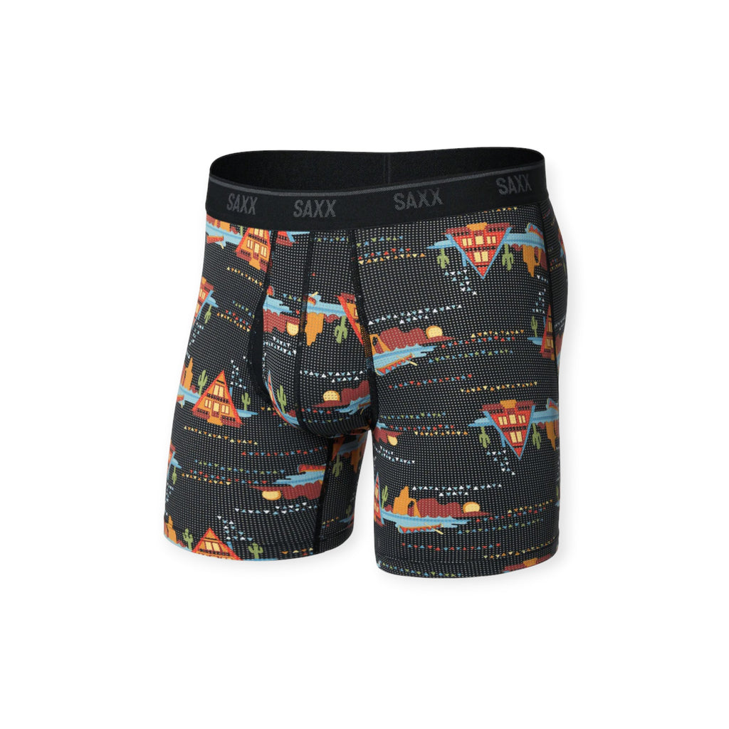 SAXX Quest Quick Dry Mesh Boxer Briefs - FERAL