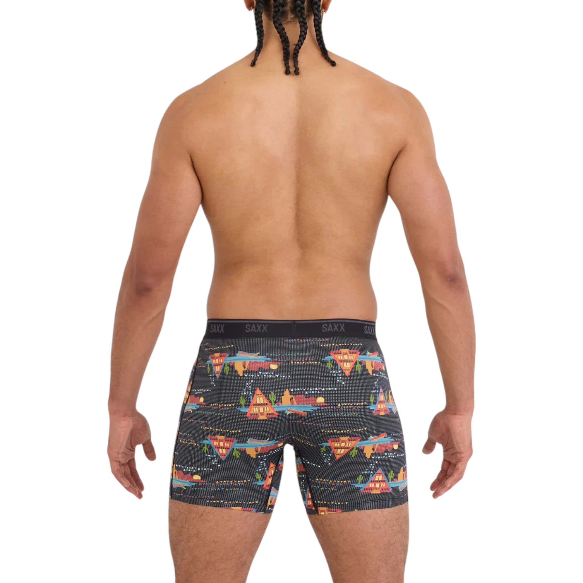 SAXX Quest Quick Dry Mesh Boxer Briefs - FERAL