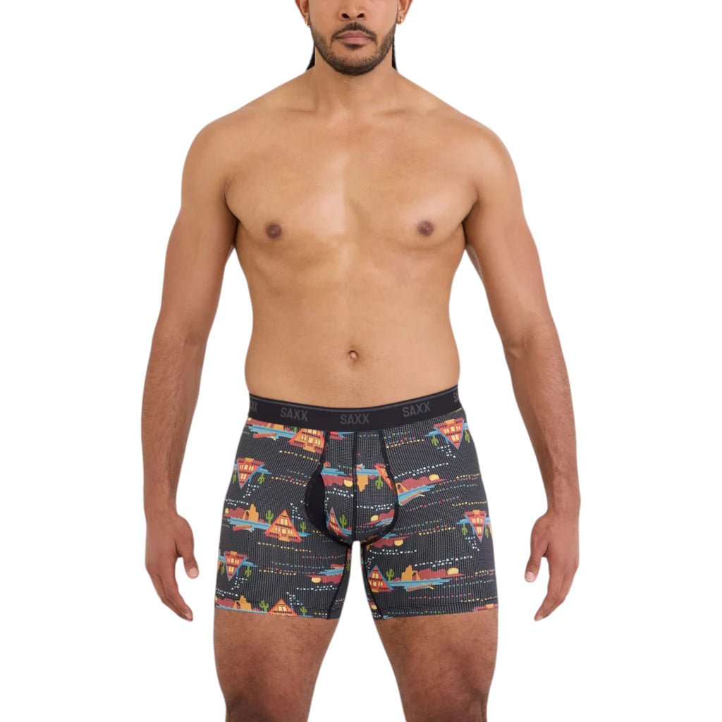 SAXX Quest Quick Dry Mesh Boxer Briefs - FERAL