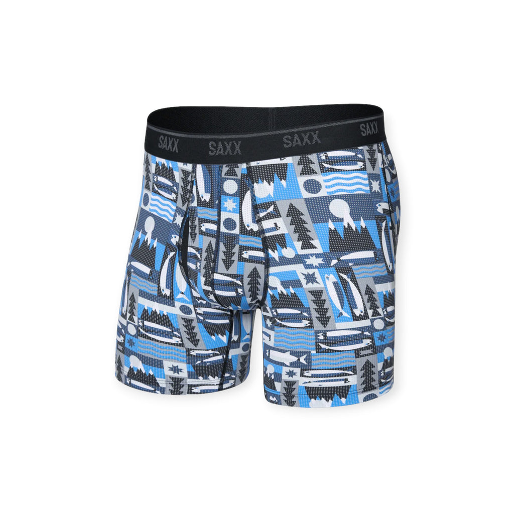 SAXX Quest Quick Dry Mesh Boxer Briefs - FERAL