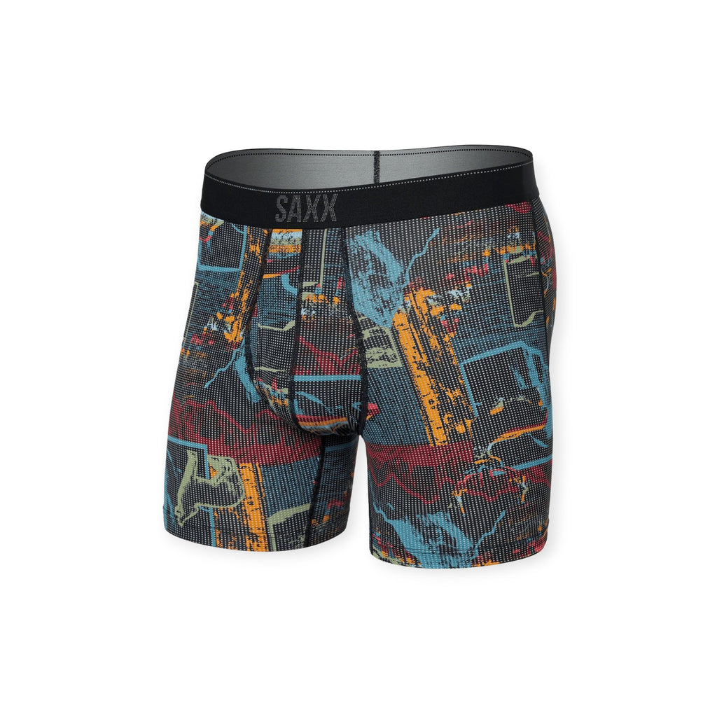 SAXX Quest Quick Dry Mesh Boxer Briefs - FERAL