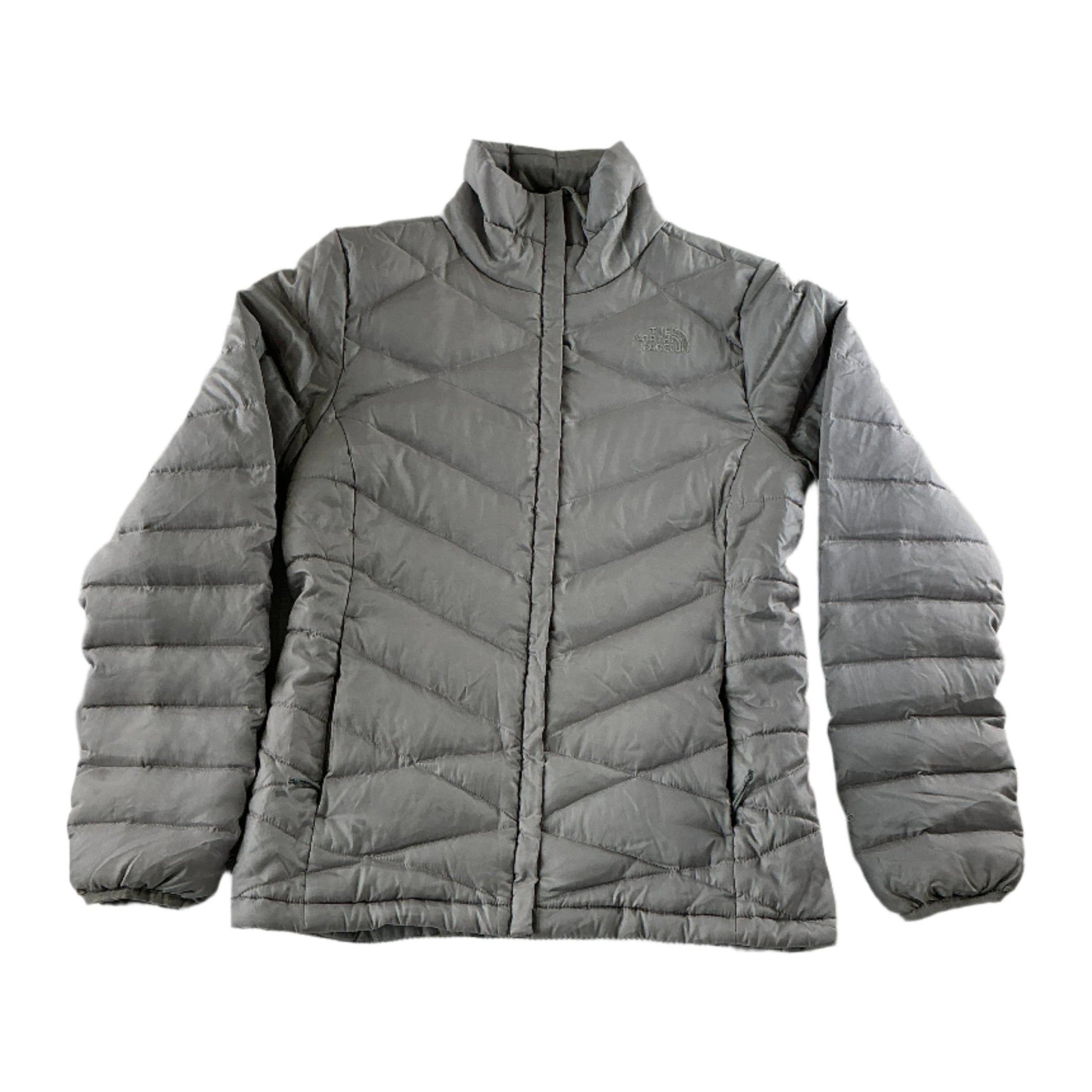 North Face Women's Down Hybrid Puffy Jacket Grey S USED - FERAL