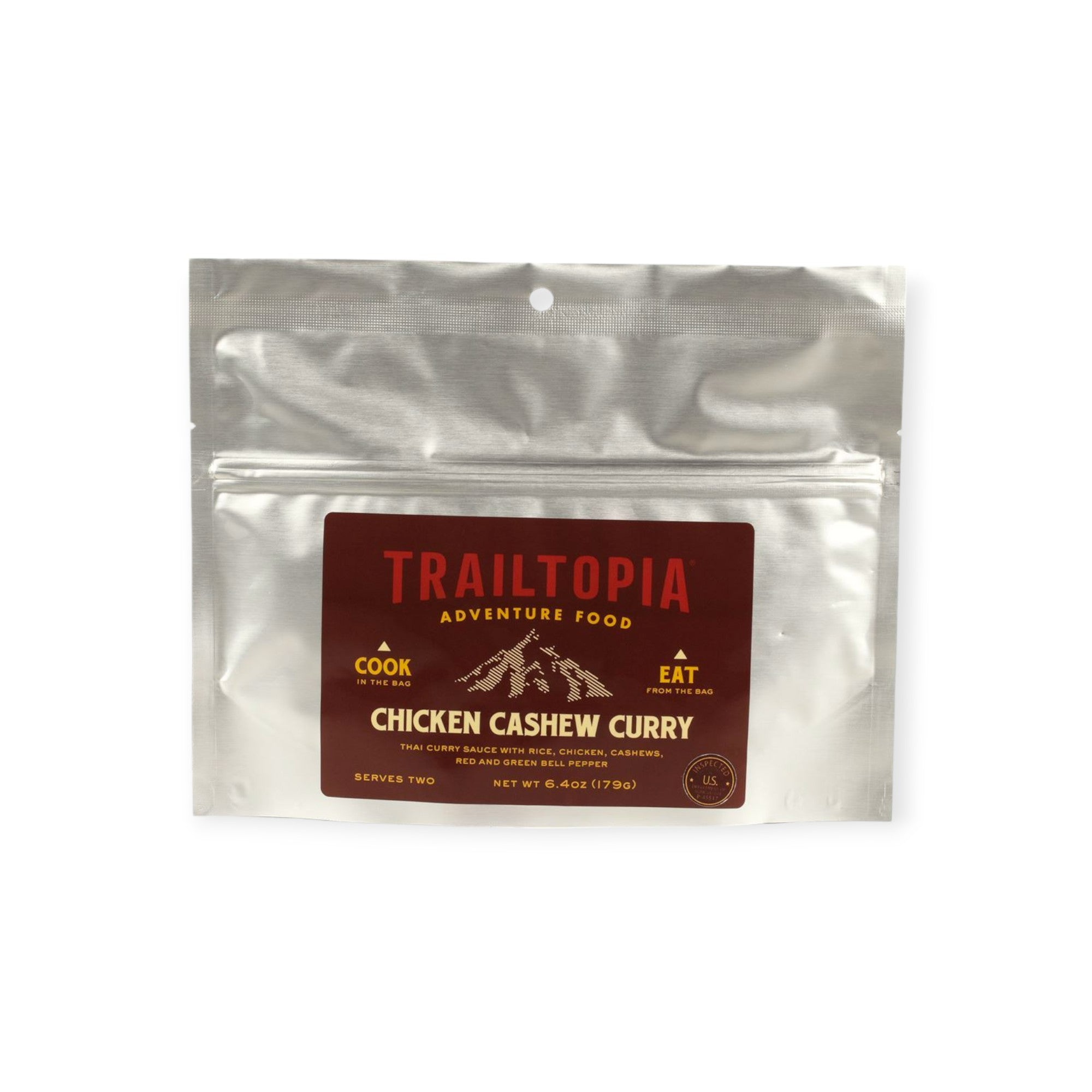 Trailtopia Chicken Cashew Curry Freeze Dried Meal 2 Serving