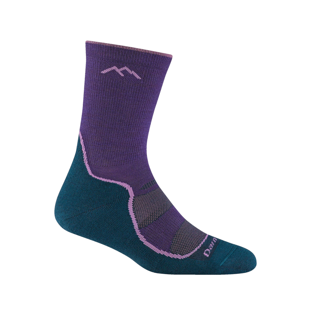 Darn Tough Women's Light Hiker Micro Crew Lightweight with Cushion Socks