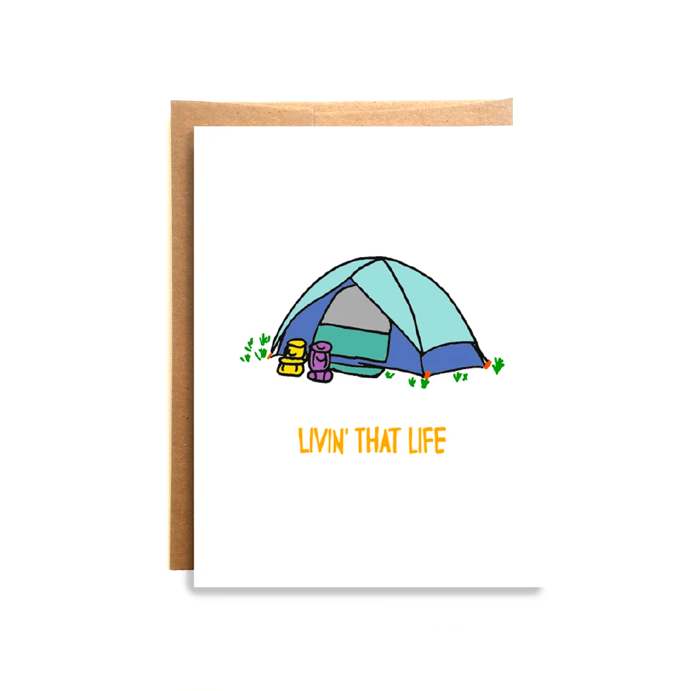 Wild Letter Livin' That Life Greeting Card