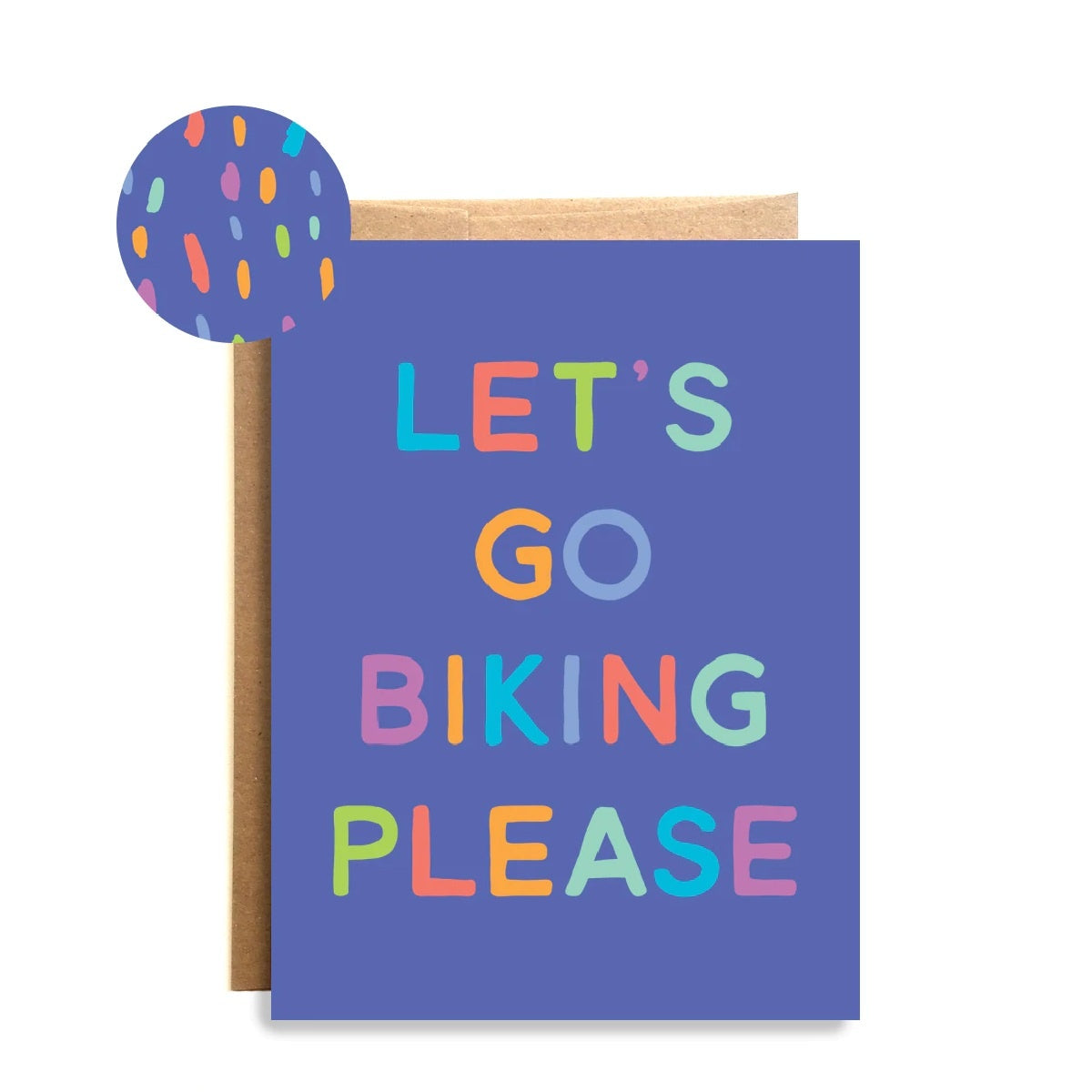Wild Lettie Biking Please Greeting Card - FERAL