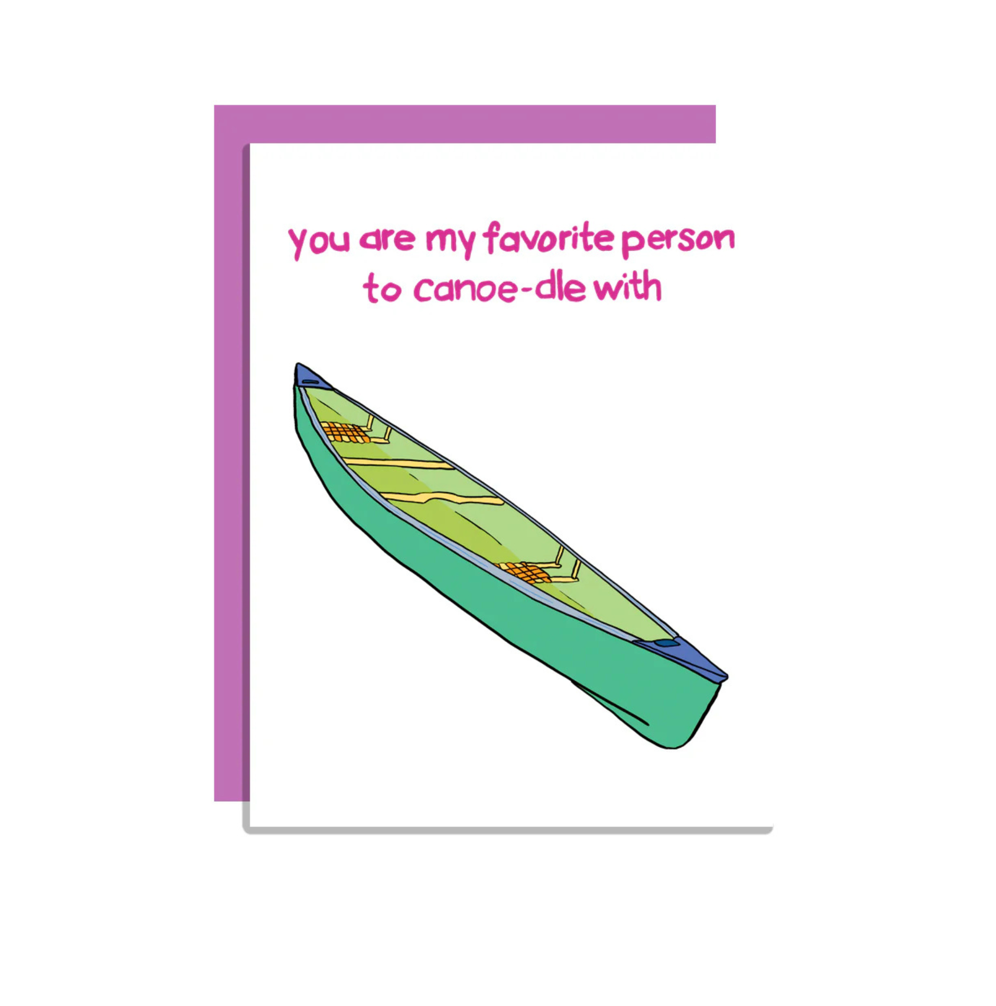 Wild Lettie Canoe-dle Greeting Card