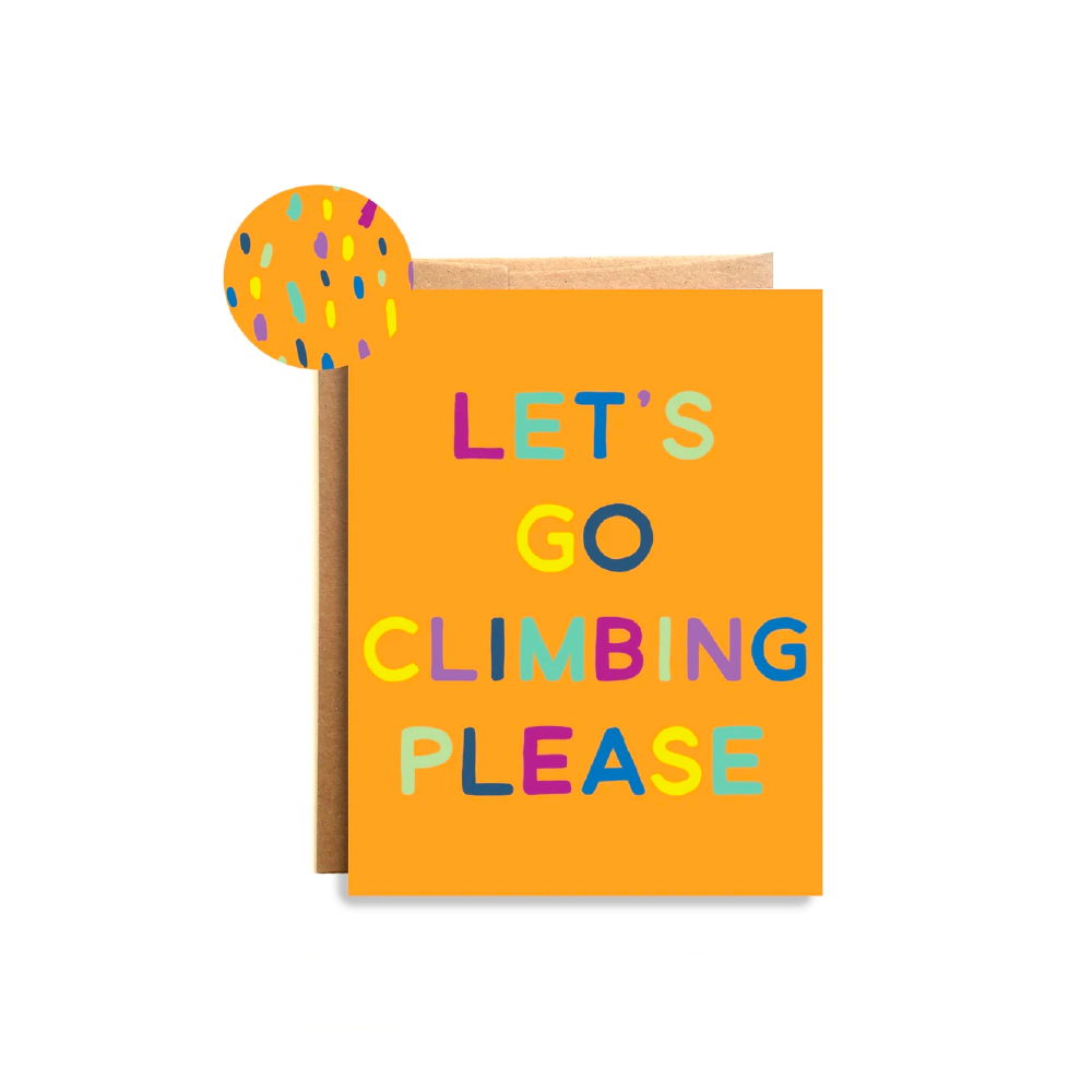 Wild Lettie Climbing Please Greeting Card