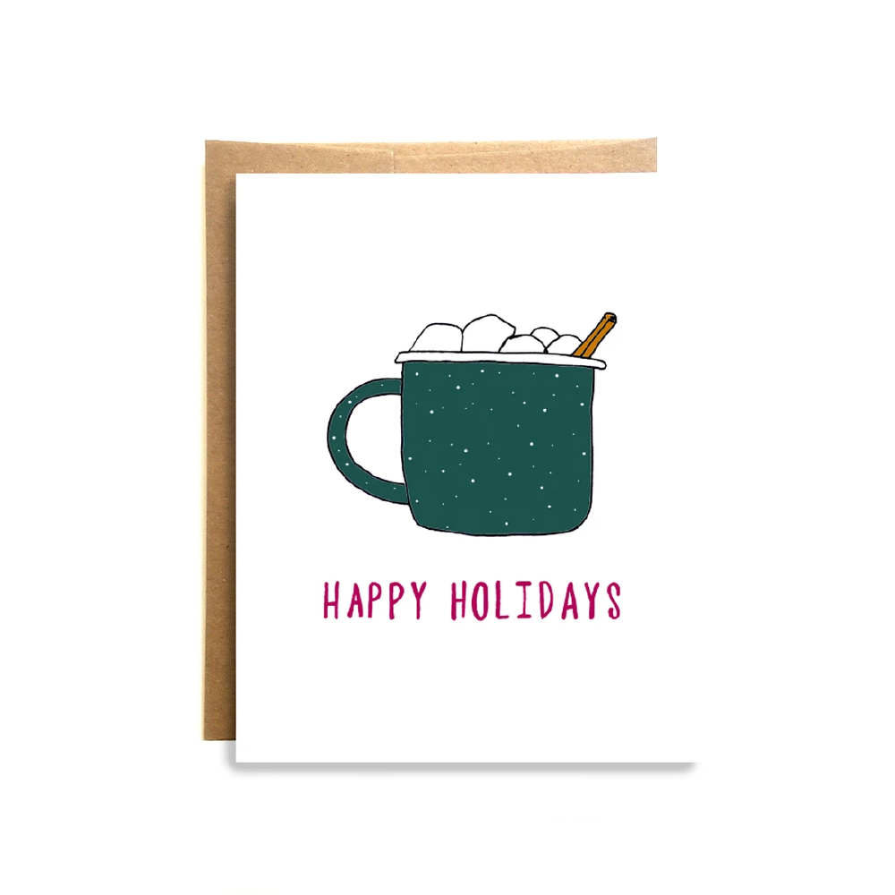 Wild Lettie Holiday Cocoa Greeting Card