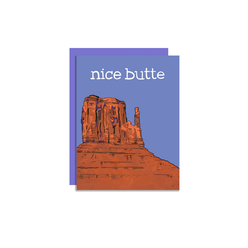 Wild Lettie Nice Butte Greeting Card