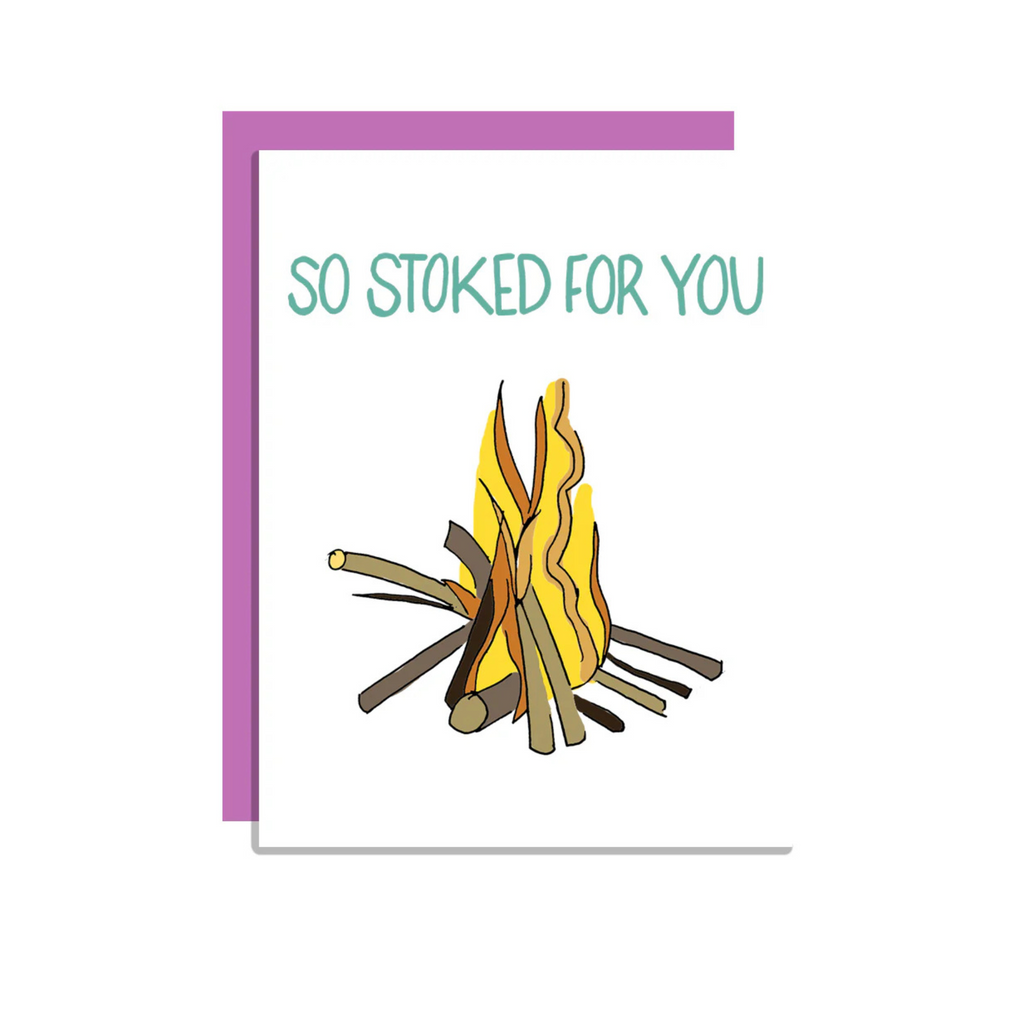 Wild Lettie So Stoked Greeting Card