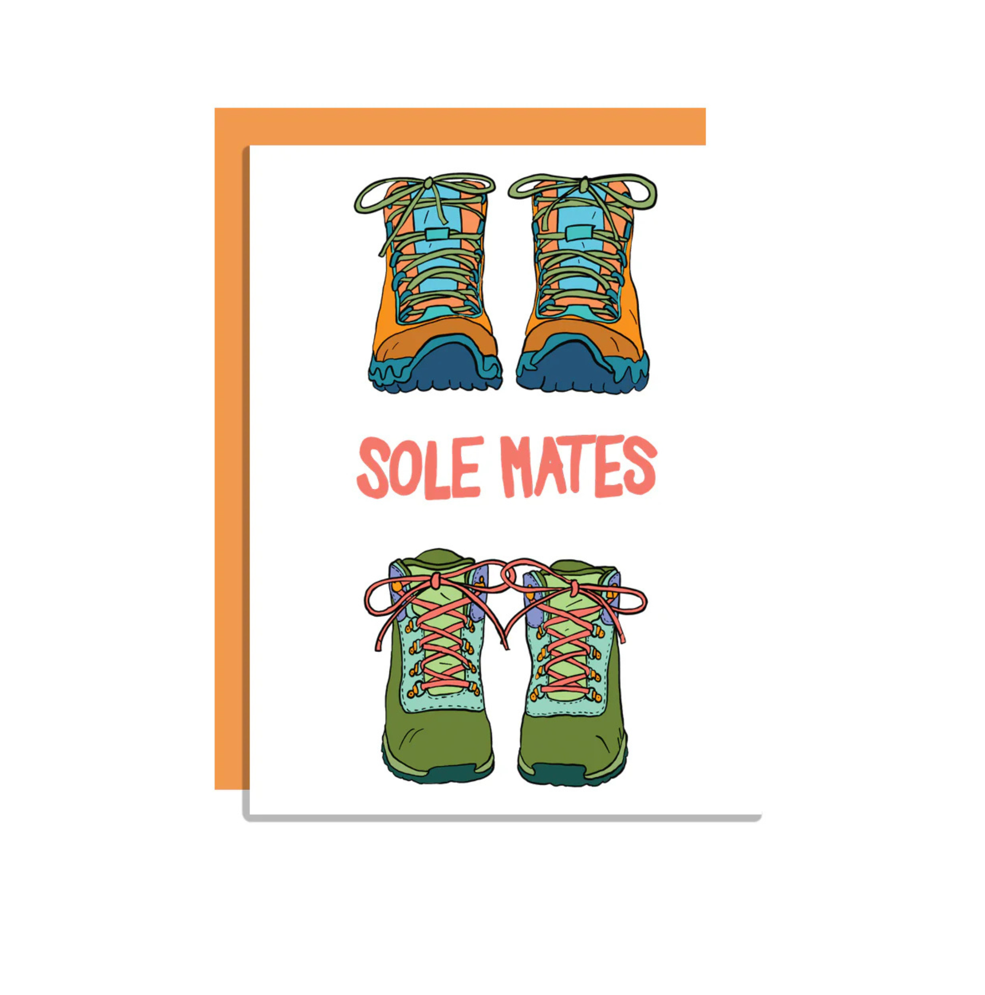 Wild Lettie Sole Mates Greeting Card