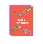 Wild Lettie Totally Lit Greeting Card