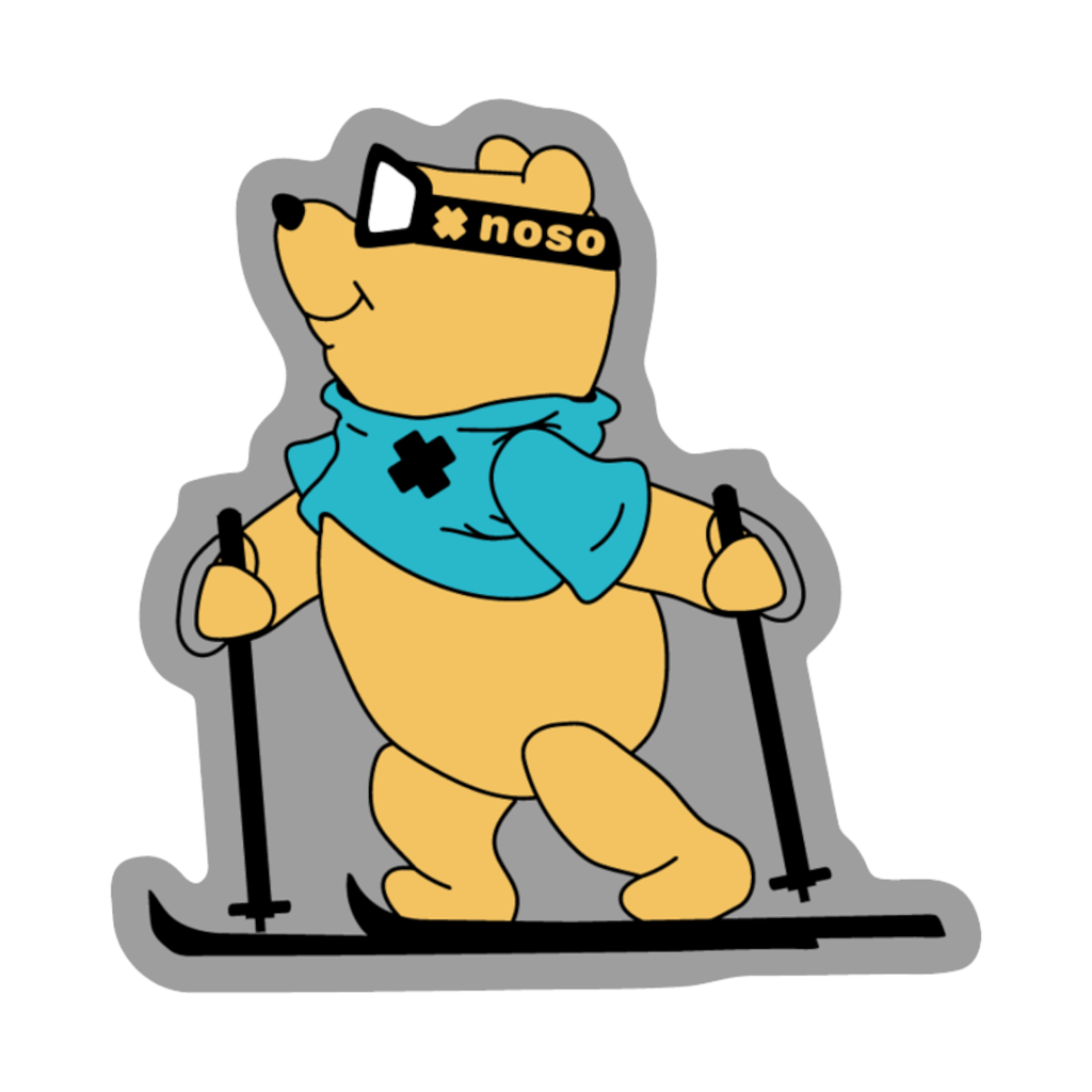 NoSo Winnie the Pooh Skiing Patch - FERAL