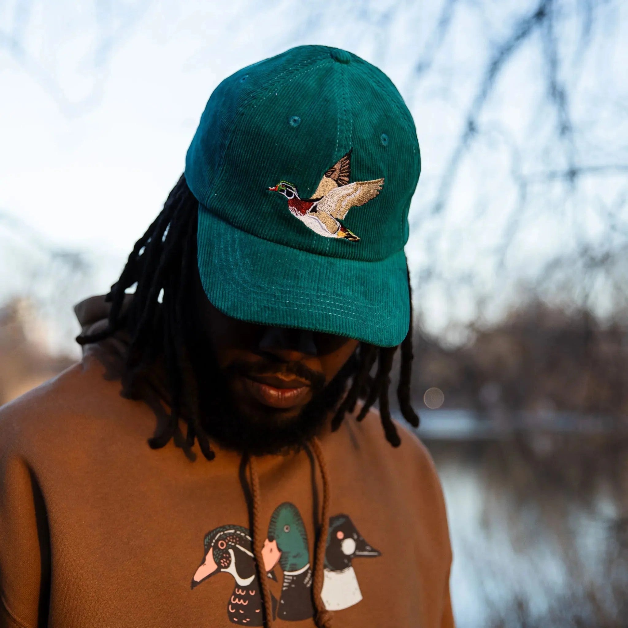 Bird Collective Wood Duck Corduroy Hat - FERAL