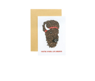 Woosah Outfitters Real Life Badass Greeting Card - FERAL