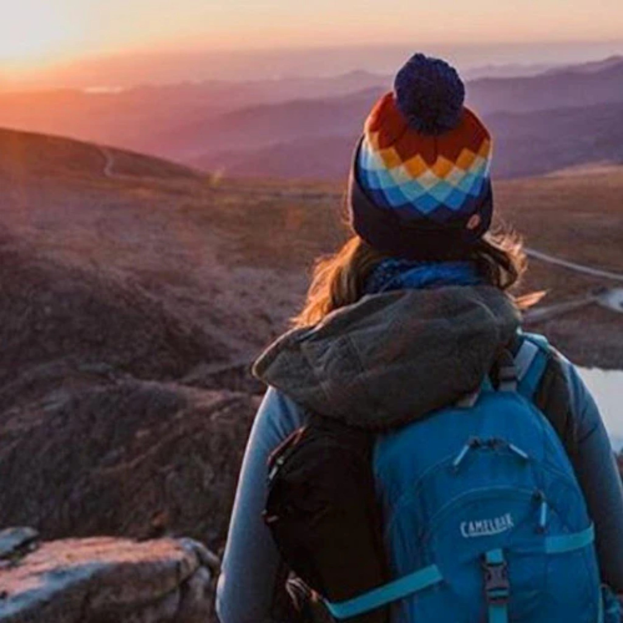YoColorado Argyle Mountain Rainbow Beanie