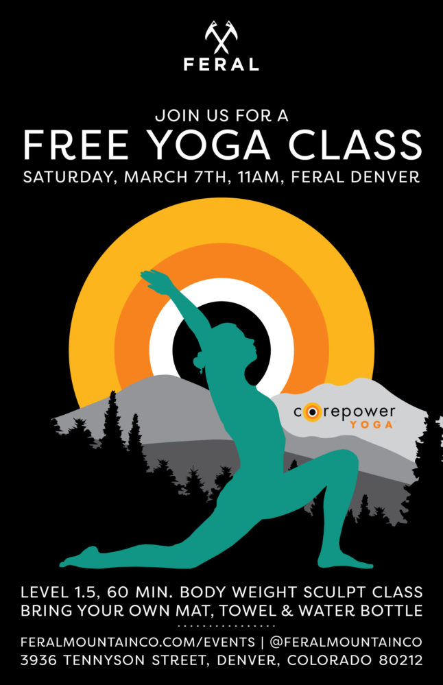 Free Yoga Class Presented by FERAL & CorePower Yoga - FERAL